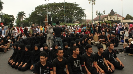 Aksi battle alat musik tradisional Aceh, Serune Kale (Foto Dok Panitia)