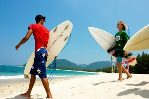 Peselancar dari berbagai dunia juga turut dari kompetisi surfing di Aceh (Chaideer Mahyuddin/ACEHKITA.COM)