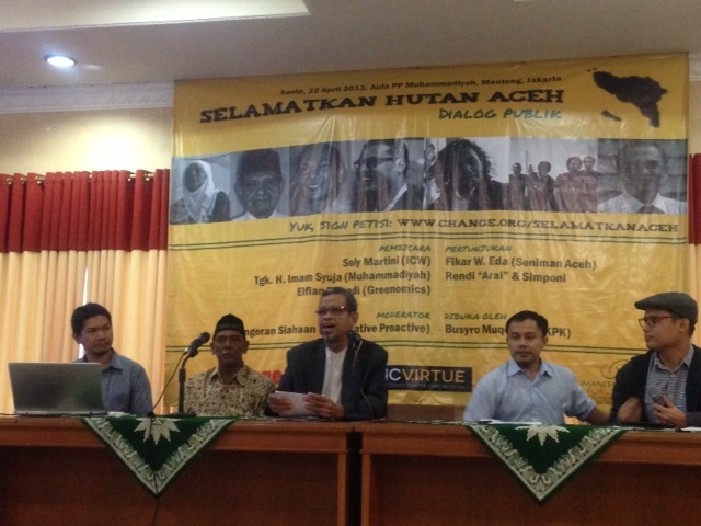Suasana Diskusi Selamatkan Hutan Aceh di PP Muhammadiyah Jakarta (Ist)