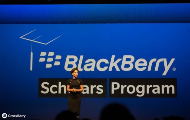 Alicia Keys saat menjelaskan tentang Blackberry Scholars Program