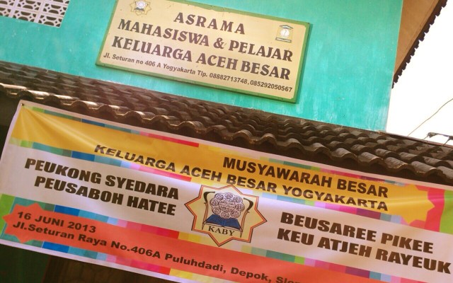 Mahasiswa Aceh Besar di Yogyakarta Butuh Asrama Mahasiswa Aceh Besar di Yogyakarta Butuh Asrama