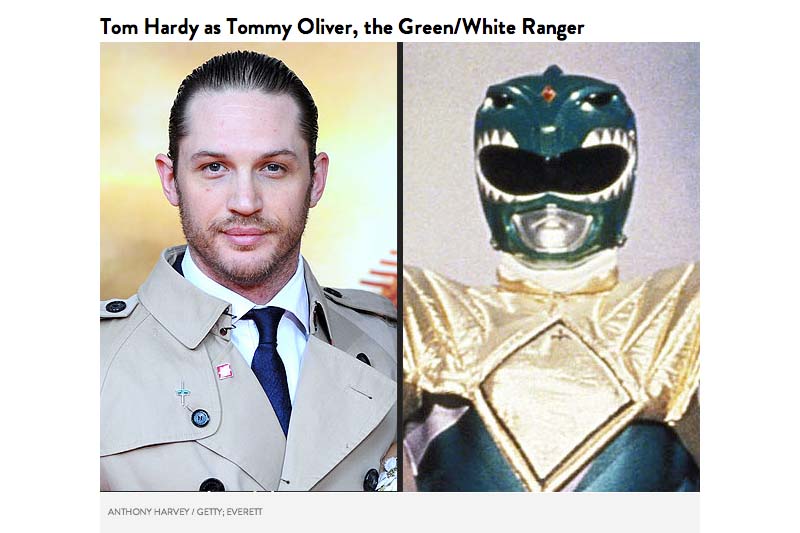 Tom Hardy sebagai Tommy Oliver White Ranger