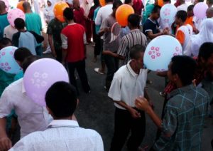 Foto: Pasien Jiwa di Banda Aceh Tari Balon