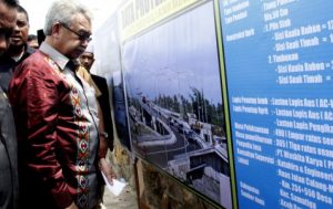 Foto: Maket Jembatan MDF di Meulaboh