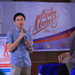 Mardi Wu, CEO PT Nutrifood Indonesia hadir di acara Dream Maker Camp di Aula Rumoh PMI, Banda Aceh (Foto M Iqbal/SeputarAceh.com)