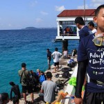 Salah satu peserta mengikuti acara Pulau Weh Dive Festival di pantai Gapang Sabang (Foto M Iqbal/SeputarAceh.com)