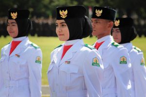 Paskibraka cantik di upacara HUT RI ke-71 di lapangan Blang Padang, Banda Aceh (Foto M Iqbal/SeputarAceh.com)